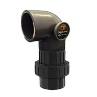 2" 90° PVC Pulley Elbow & Union for Tank Level Indicator