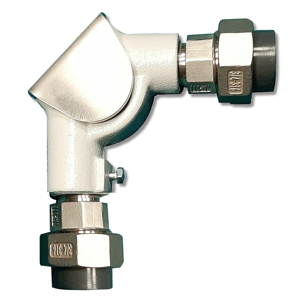 25mm 90 degree pulley elbow with PVC Adaptor for Float & Board Level Indicators